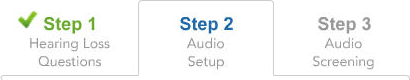 Step 2 Audio Setup