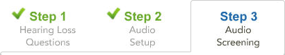 Step 3 Audio Screaning